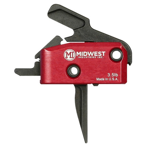 Midwest Industries MI-TRIGGER-F AR15 Drop-In Trigger 3.5lb Single Stage Flat