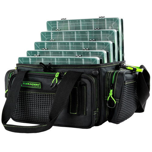 Evolution Outdoor H37007-EV Horizontal 3700 Drift Series Topless Tackle Bag, Green Evolution Outdoor H37007-EV Horizontal 3700 Drift Series Topless Tackle Bag, Green