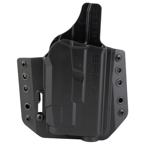 Bravo OWB Light Bearing Concealment Holster, Right Hand, Fits Glock 19 19X 23 32