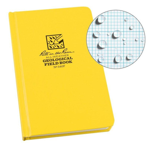 Rite in the Rain 540F All-Weather Geological Hard Cover Field Book (4.75" x 7.5" ), Yellow
