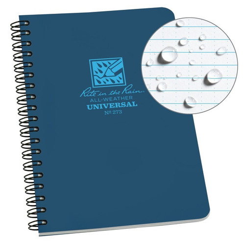 Rite in the Rain All-Weather Side-Spiral Notebook (4.875'' x 7'') Universal Pattern