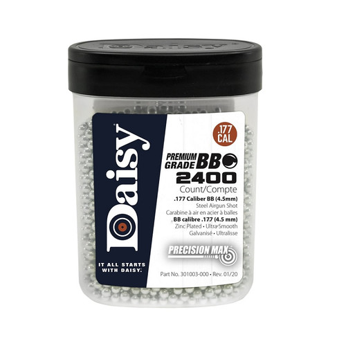 Daisy 980024-446 Premium Grade Precision Max .177 Caliber BB (4.5mm) 2,400 Count