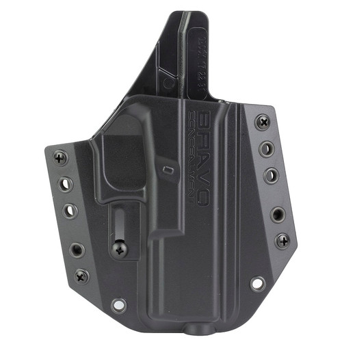 Bravo Concealment OWB Concealment Holster, Black, Right Handed, Fits Glock 17 31