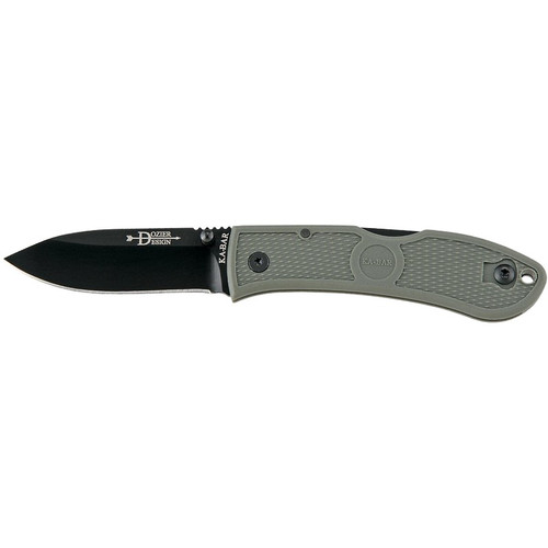 KA-BAR 4062FG Dozier Hunter Folding Knife 7.25" Drop Point AUS 8A Stainless Steel Blade, Foliage Green Zytel Handle