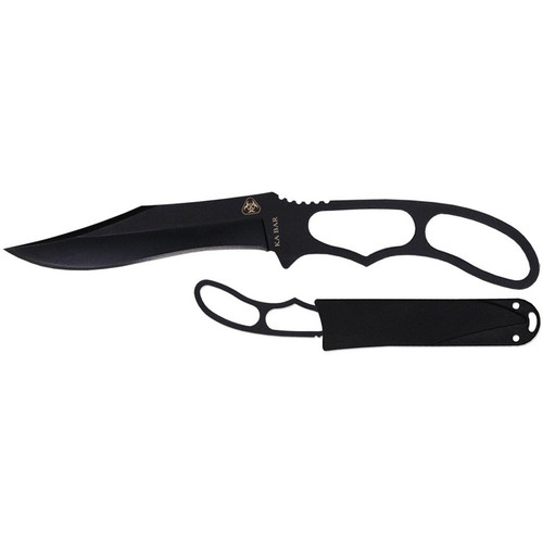 KA-BAR 5699BP Acheron Skeleton Fixed Knife 6.38" Recurve 5Cr15 Stainless Steel Blade, Black 5Cr15 Stainless Steel Handle