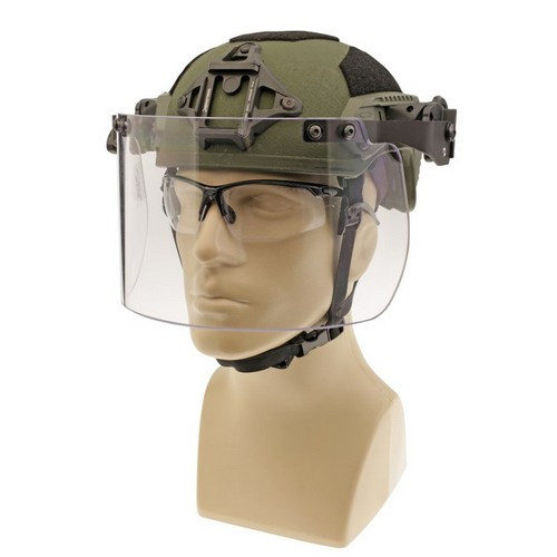 Paulson Manufacturing DK7-H.150-RC Tactical Face Shield, Rail