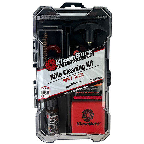 KleenBore K309 Rifle Cleaning Kit for 9mm Pistol Caliber Carbine/.35 Cal