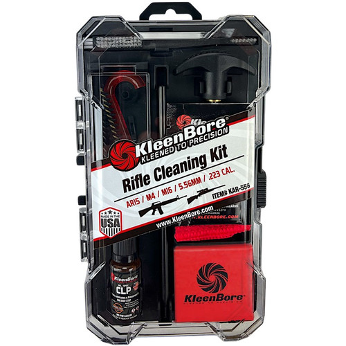KleenBore KAR-556 AR-15 Tactical Cleaning Kit for .223 Cal/5.56mm