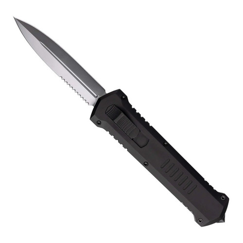 Tekto Knives A4 Humvee Out-The-Front Automatic Knife 3.80" D2 Double-Edge Dagger Blade, 6061-T6 Aluminum Handle