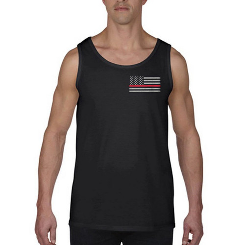Thin Red Line Men's American Flag Tank Top