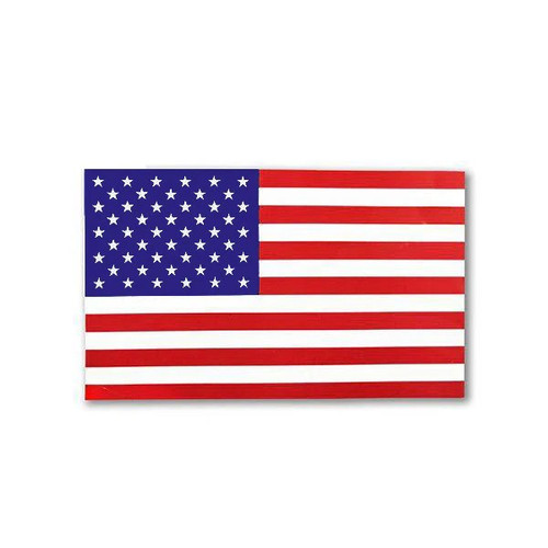 Thin Blue Line RWB-S-FLAG American Flag Sticker, 2.5" x 4.5"