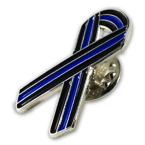Thin Blue Line PIN-RIBBON Ribbon Pin