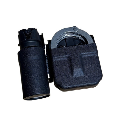 Zero9 Holsters 6004 Admin Style Combo Kit for Standard Handcuff/OC Spray, Black