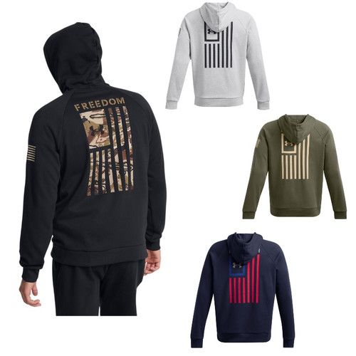 Under Armour 1386756 Men's UA Freedom Flag Logo Hoodie