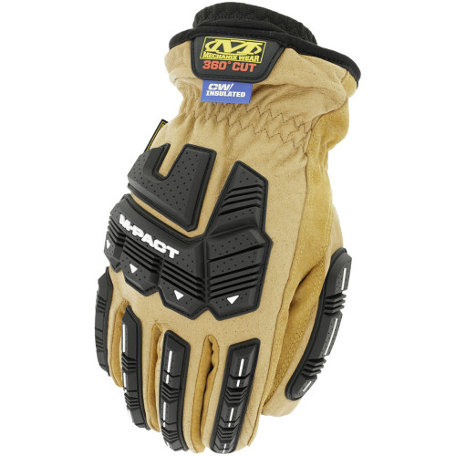 Mechanix Wear LDMP-X95 Durahide M-Pact Insulated Driver F9-360 Leather Impact Resistant Gloves, Brown Mechanix Wear LDMP-X95 Durahide M-Pact Insulated Driver F9-360 Leather Impact Resistant Gloves, Brown