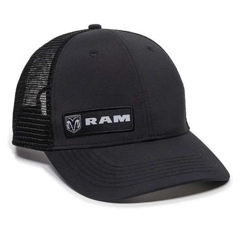 Outdoor Cap RAM12A Dodge Ram Meshback Cap, Black