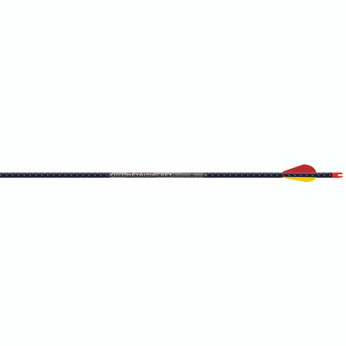 Easton 417843 5 Millimeter Full Metal Jacket Arrows, Blazer Vanes, 500 Spine, Black, 6 Pack