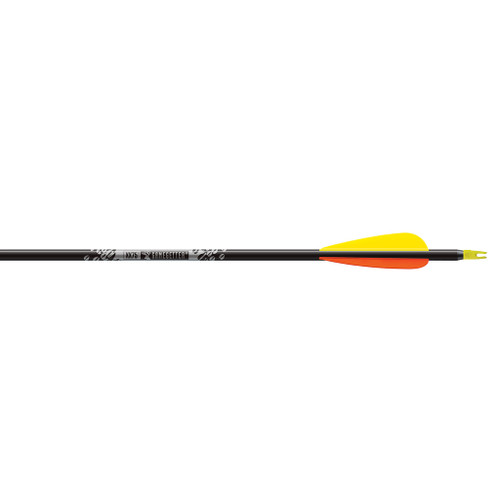 Easton 219485 Gamegetter XX75 Arrows 400 4 Inches, Vanes, Black, 6 Pack