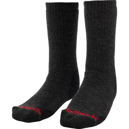 Badlands Gear Heavyweight Merino Crew Sock, Black