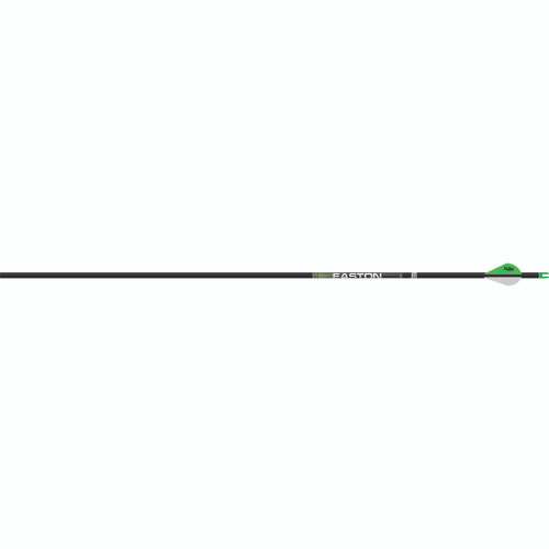 Easton 630122 4mm Axis Long Range Carbon Hunting Arrows, 2 Inches Blazer Vanes, 300 Spine, Black, 6 Pack