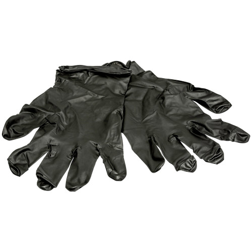 Hunters Specialties HS-100047 Nitrile Field Dressing Gloves, Black, 10 Pack