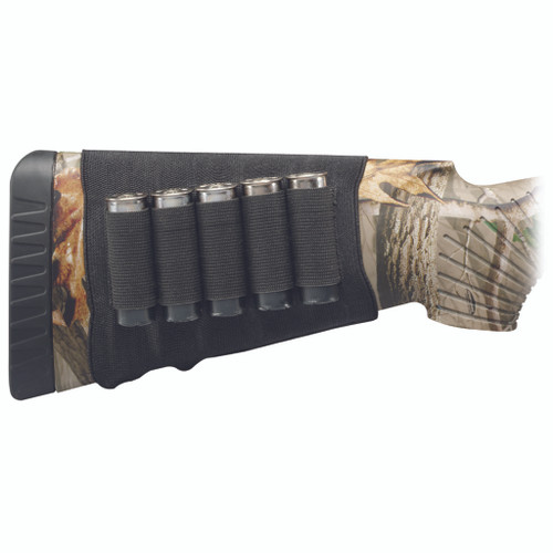 Hunters Specialties HS-00685 Butt Stock Shell Holder, Shotgun, Black