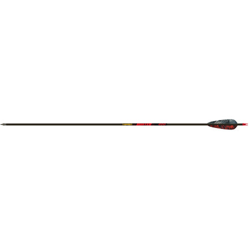 Gold Tip HUN400F6 Hunter Arrows 400 4 Inches, Feathers Black, 6 Pack