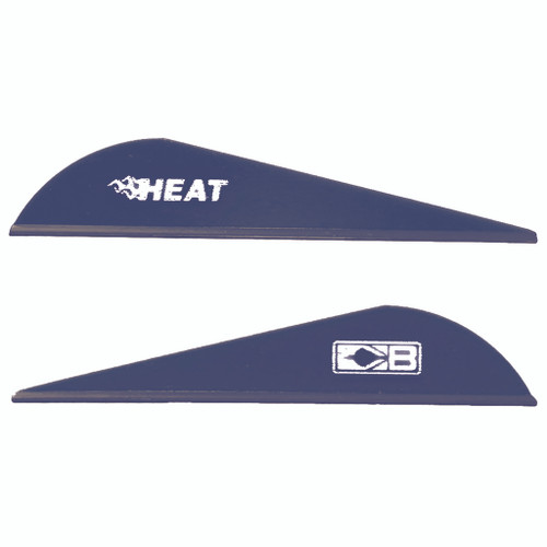 Bohning 101036BL25 Heat Vanes, 2 Inches, 6 Grain, Blue, 36 Pack