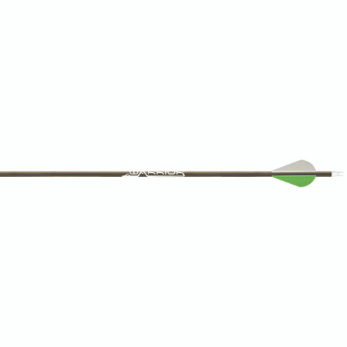 Gold Tip WAR400A272 Warrior Arrows 400 Raptor Vanes Black, 72 Pack