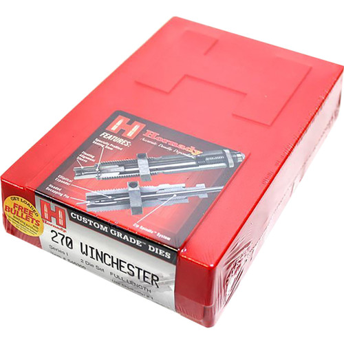 Hornady 546300 Series I Full Length Die Set 270 Winchester, Grey