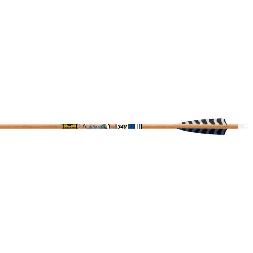 Gold Tip TRXT340F6 Traditional XT Arrows 340 5 Inches Feathers Brown, 6 Pack