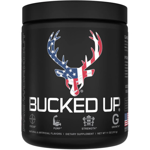 Bucked Up 1001110 Pre-Workout Rocket Pop 30, Serving Tub, Black