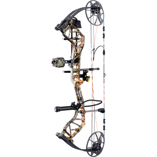Bear AV54A23037R Legit MAXX RTH Compound Bow Package, 14-30 Inches, 10-70 lbs, Wildfire/Black, Right Hand