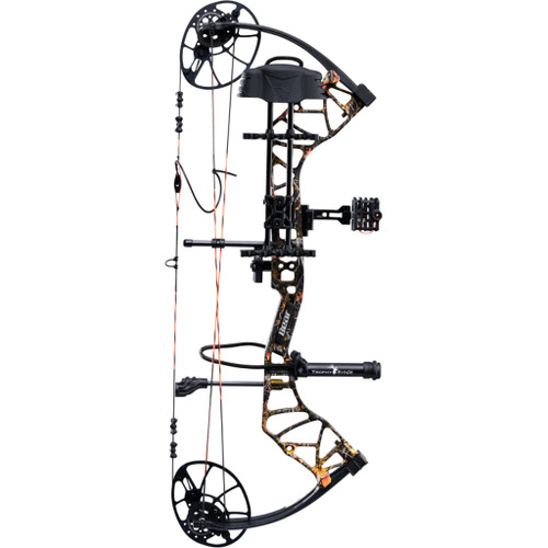 Bear AV54A23037L Legit MAXX RTH Compound Bow Package, 14-30 Inches, 10-70 lbs, Wildfire/Black, Left Hand