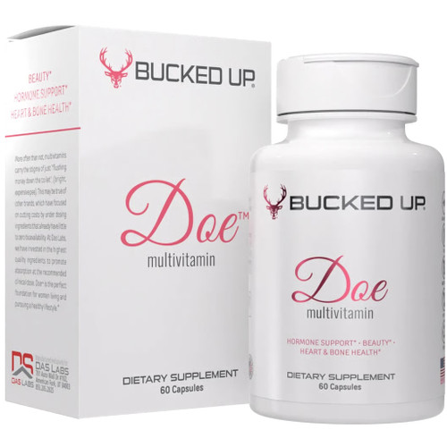 Bucked Up 1103100 Doe Full Spectrum Multivitamin, 60 Capsules, White
