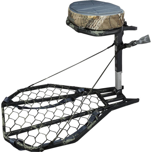 Hawk Treestands HWK-HF2001 Mega Combat Hang On Stand, Grey