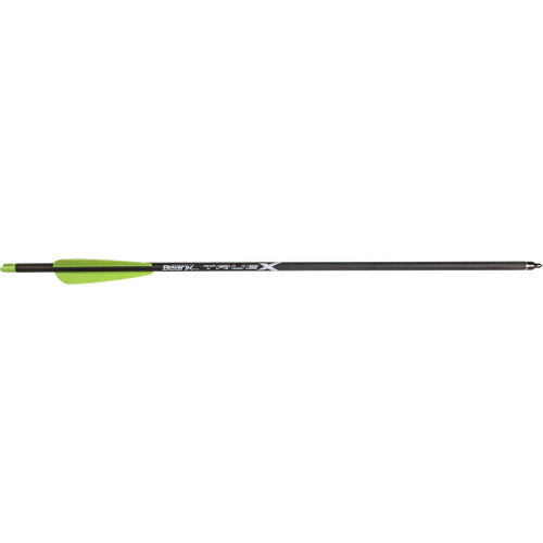 Bear ACBK20 TrueX Crossbow Bolts, 20 Inches, Silver, 6 Pack