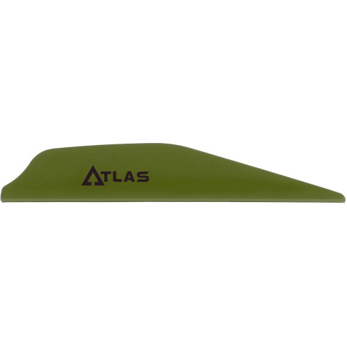 Bohning 101072OD28 Atlas Vanes, Olive Drab, 100 Pack