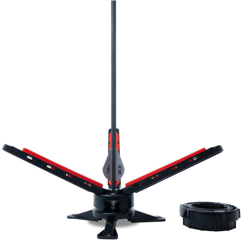 Bohning 601025XB Crossbow Cauldron Fletching Jig, Red