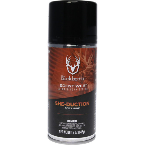 Hunters Specialties HS-BB-SW-SHEDUC Scent Web Foam Spray She Duction Doe Urine, Black