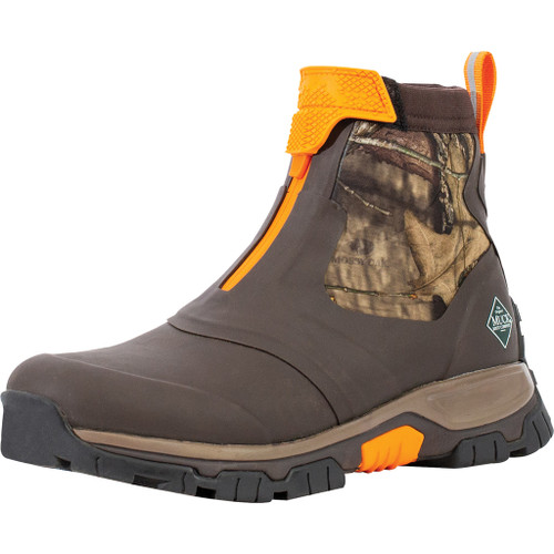 Muck Boots Apex Mid Zip Boot, Brown/Mossy Oak Break Up Country