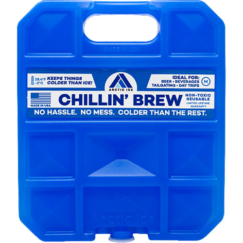 Arctic Ice 1209 Chillin' Brew Reusable Ice Pack, 1.5 lbs, Blue
