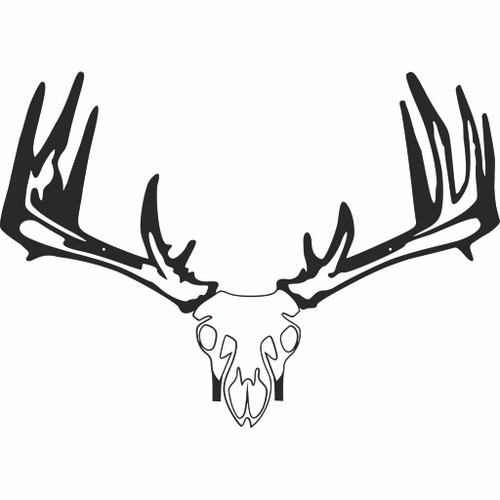 Raxx Crossbow Hanger Whitetail Skull, Black