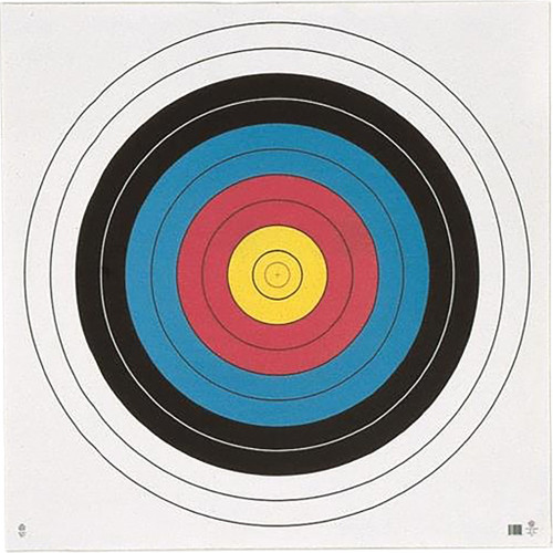 Maple Leaf Press TA-80 Target Face FITA 10 Ring 80 Centimeter, Multicolor, 12 Pack