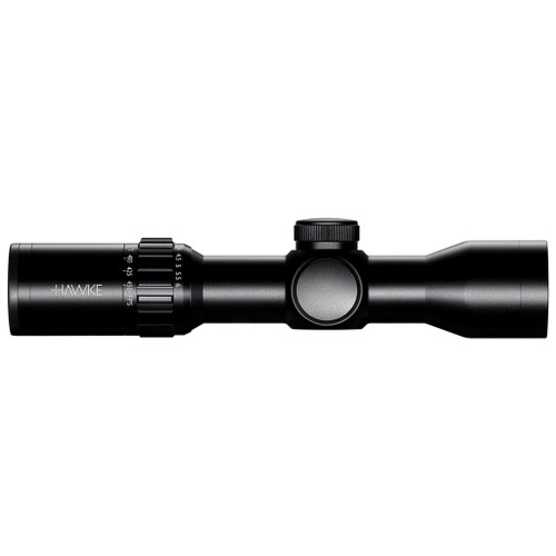 Hawke Optics 12226 XB30 Compact Crossbow Scope 1.5-6x36 Illuminated Reticle, Black