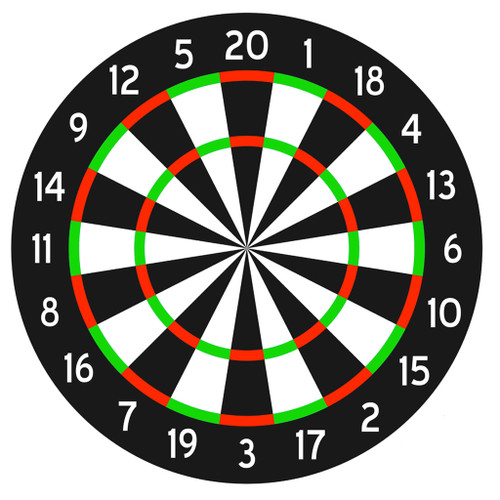 DuraMesh DM111 Archery Target Dartboard, 25 x 32 Inches, Black