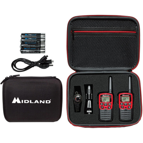 Midland EX37VP Two-Way Radio Kit, Red