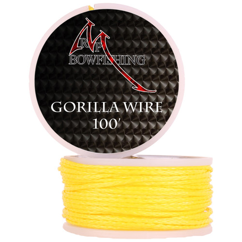 RPM Bowfishing 01320 Gorilla Wire, 100 Feet, Yellow