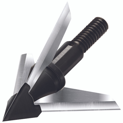 QAD BX125-S Exodus Broadheads Swept Blade, 125 Grain, Black, 3 Pack