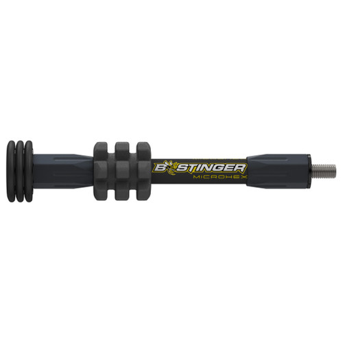 Bee Stinger MHX06MB MicroHex Hunting Stabilizer, 6 Inches, Matte Black